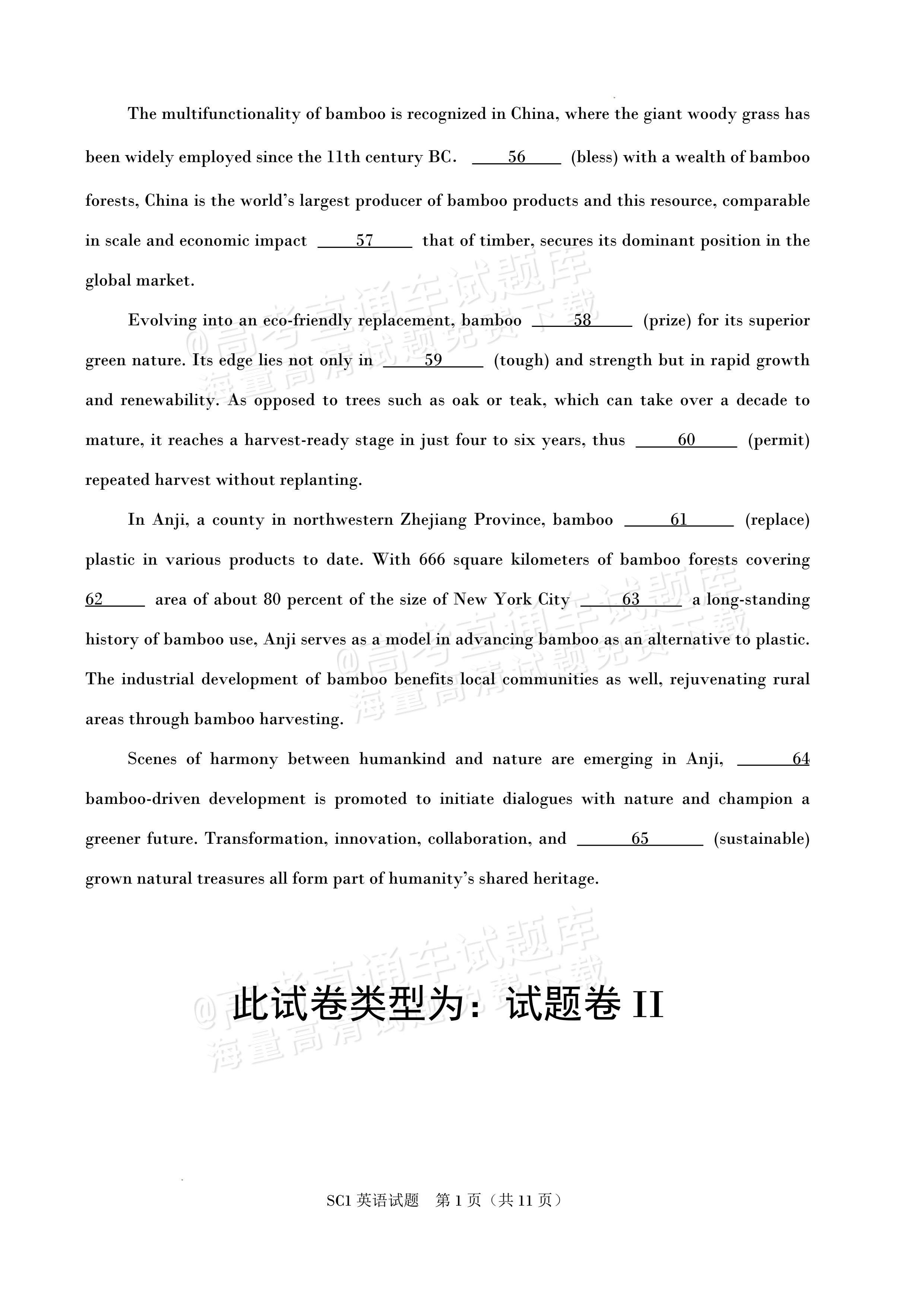2027四川字节精准教育联盟高三上第一次质量检测英语试题及参考答案 第13页
