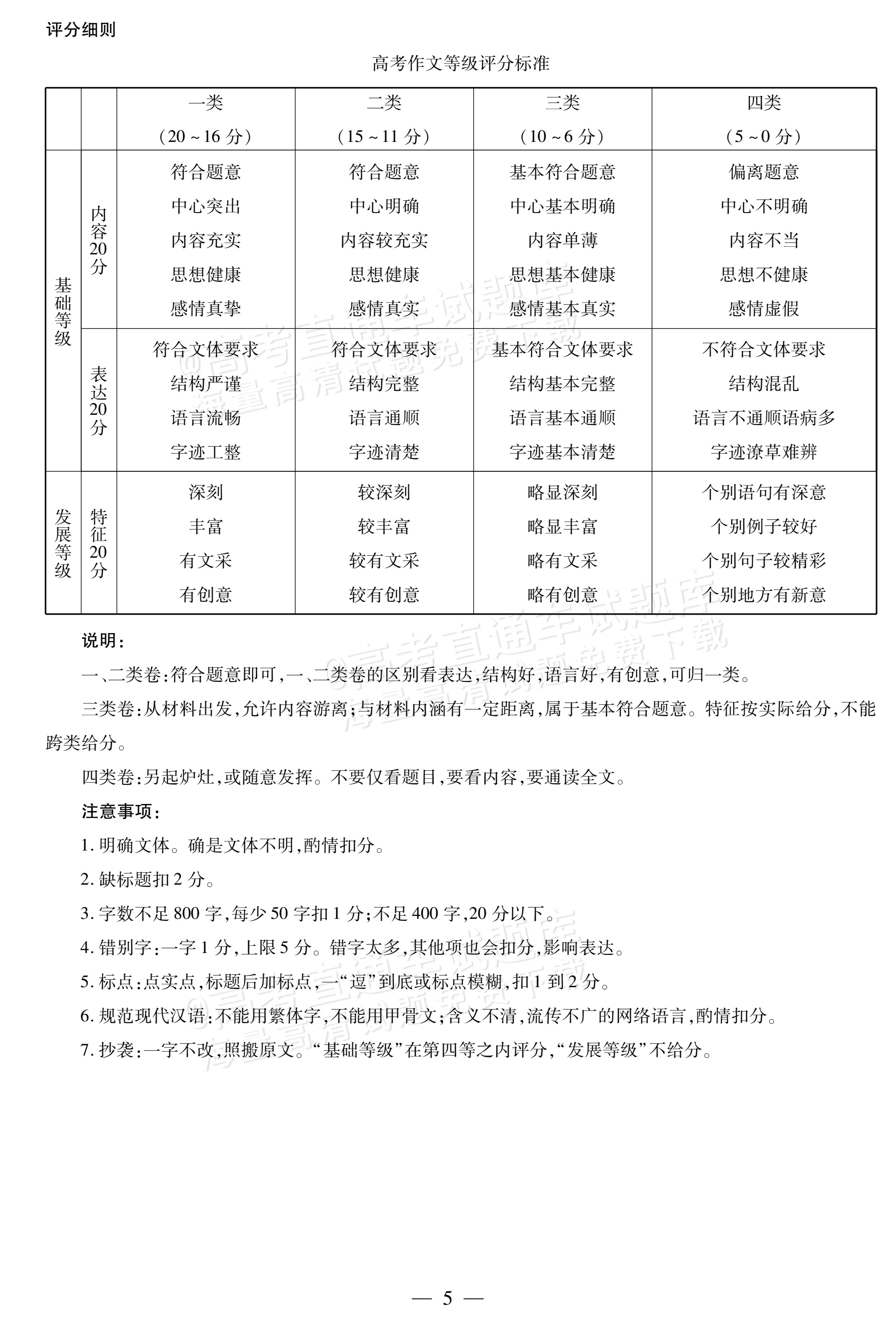 2027安徽省县中联盟高一10月联考语文试题及参考答案 答案 第5页