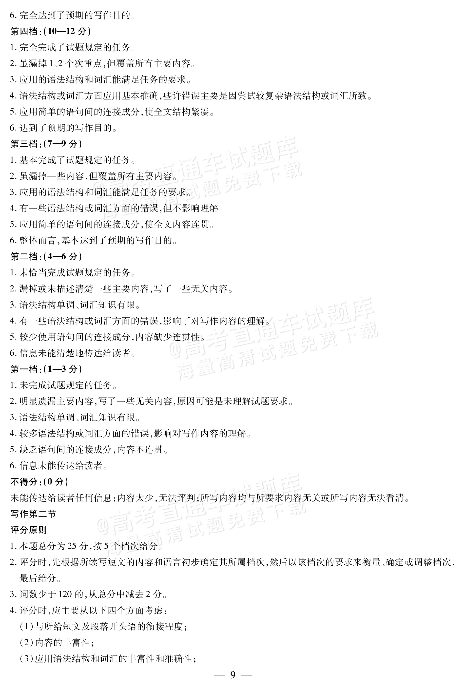 2027安徽省县中联盟高一10月联考英语试题及参考答案 答案 第19页