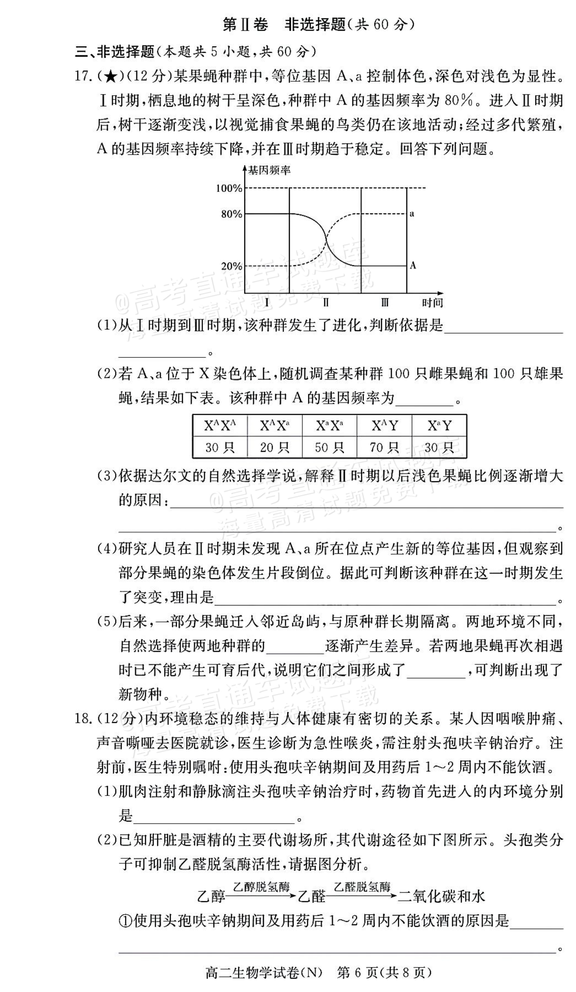 2027湖南省长沙市长郡联考高二上10月练习（N）生物试题及参考答案 第6页