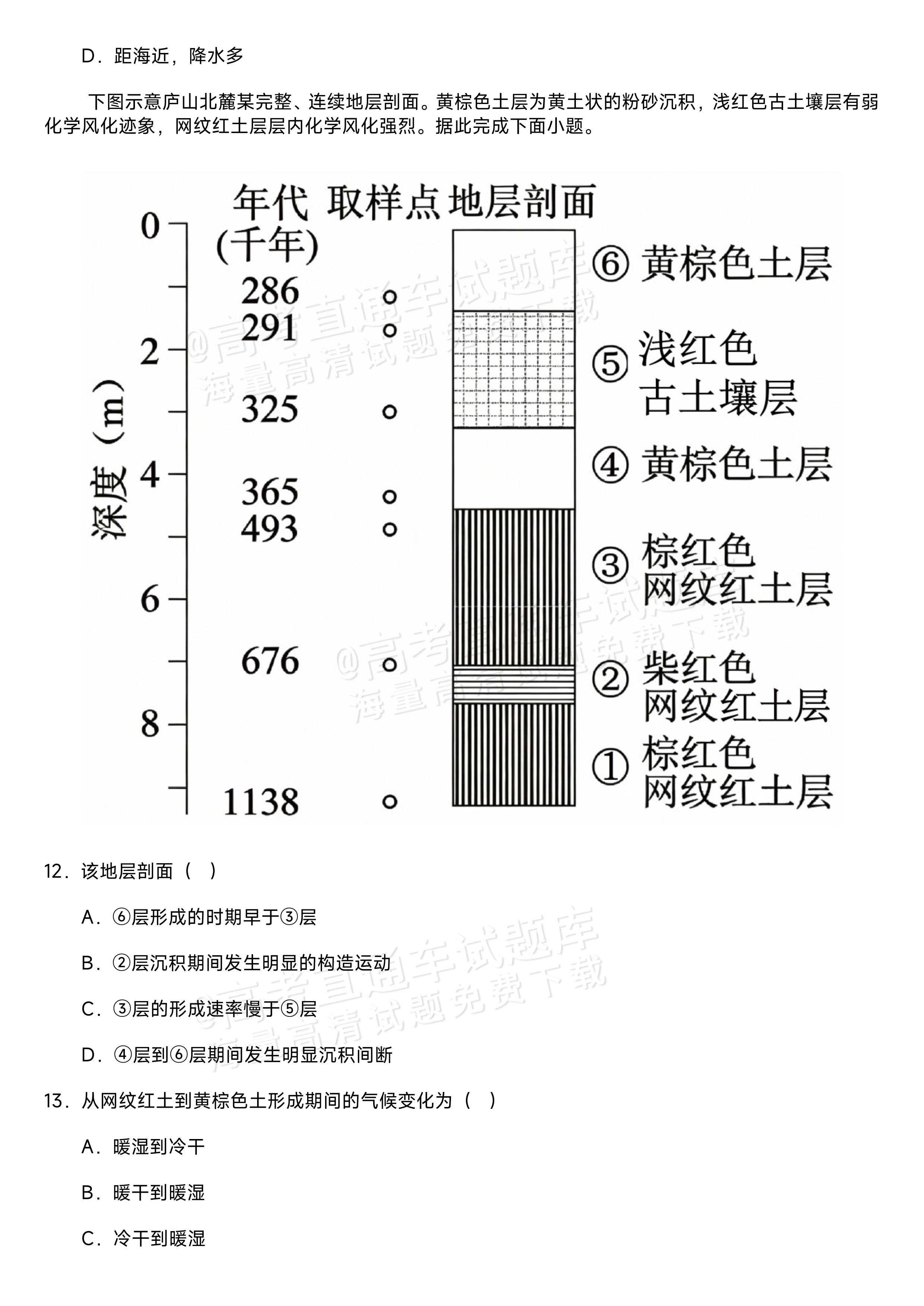 2027江苏省盐城市四校联盟高三10月阶段检测地理试题及参考答案 第5页