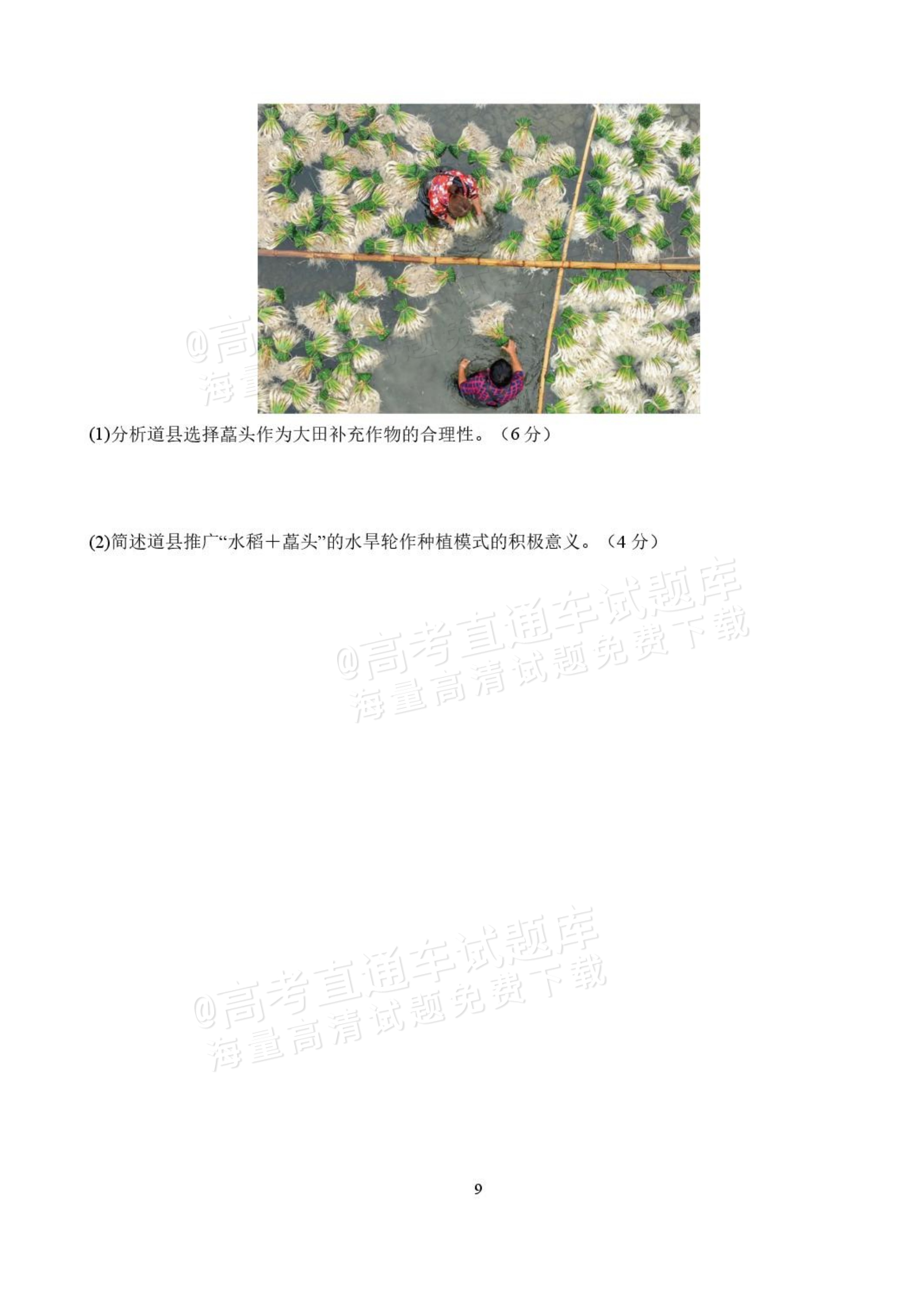 2027湖北省沙市中学高三上10月月考地理试题及参考答案 第9页
