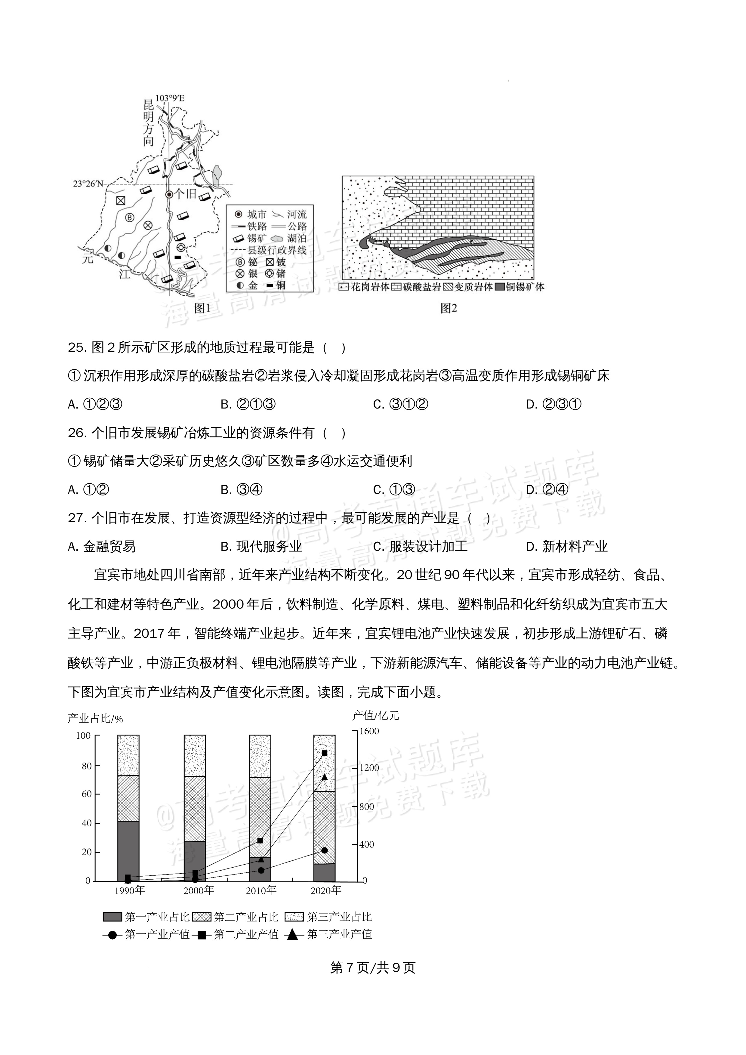 2026北京市顺义第九中学高二5月期中考地理试题及参考答案 第7页