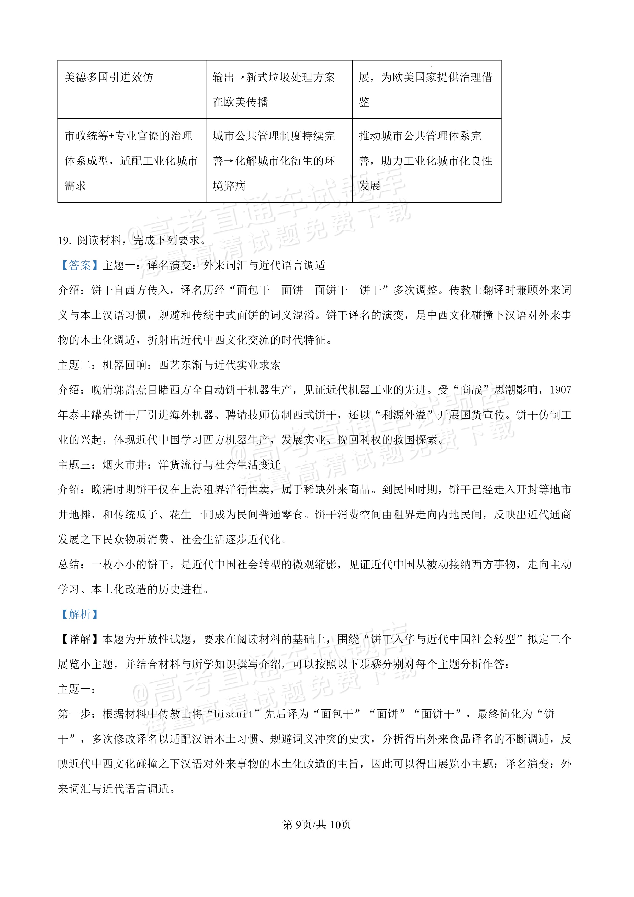 2027安徽合肥市第一中学高三开学考历史试题及参考答案 第15页