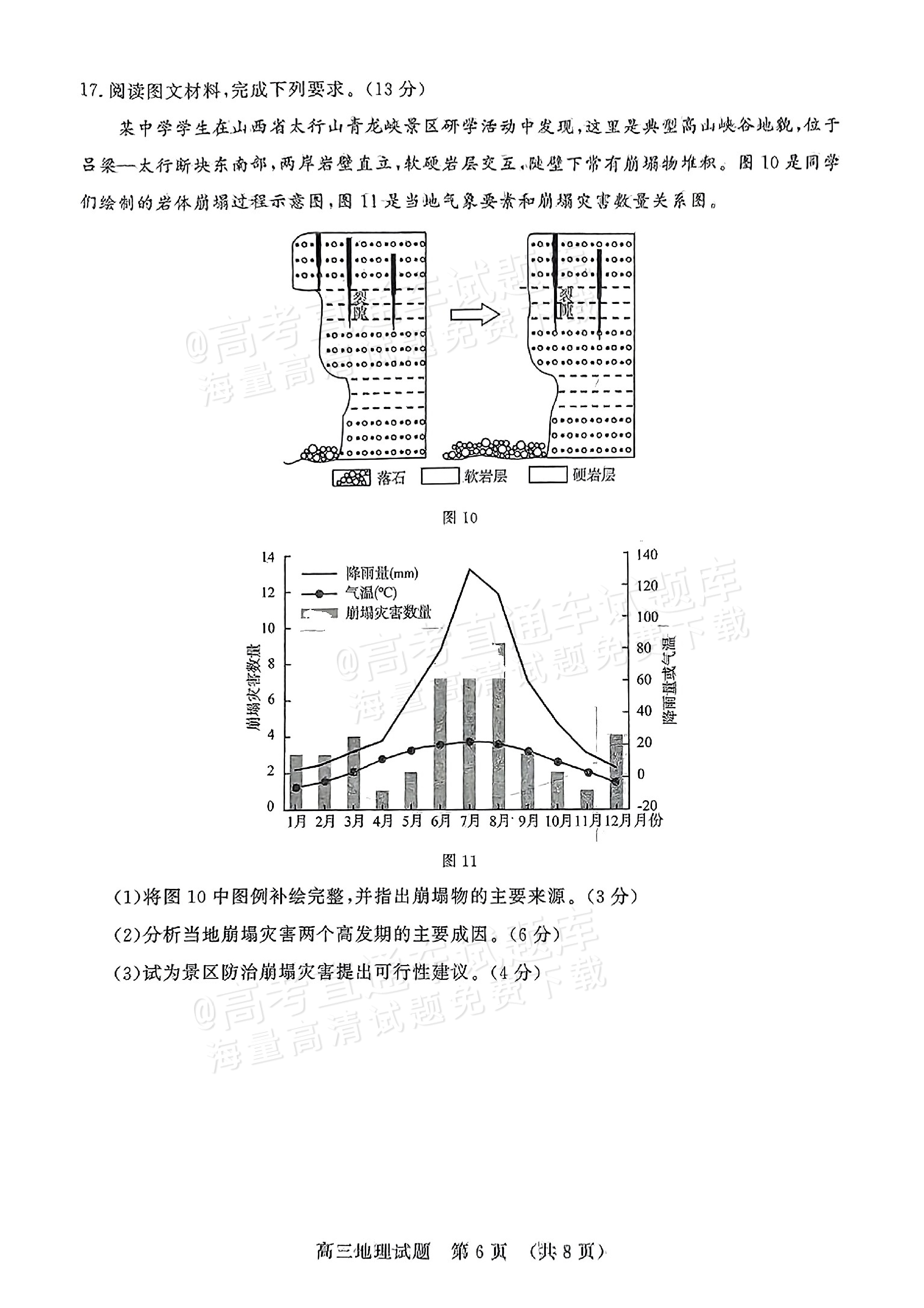 2025山东全省大联考地理试题及参考答案 第6页