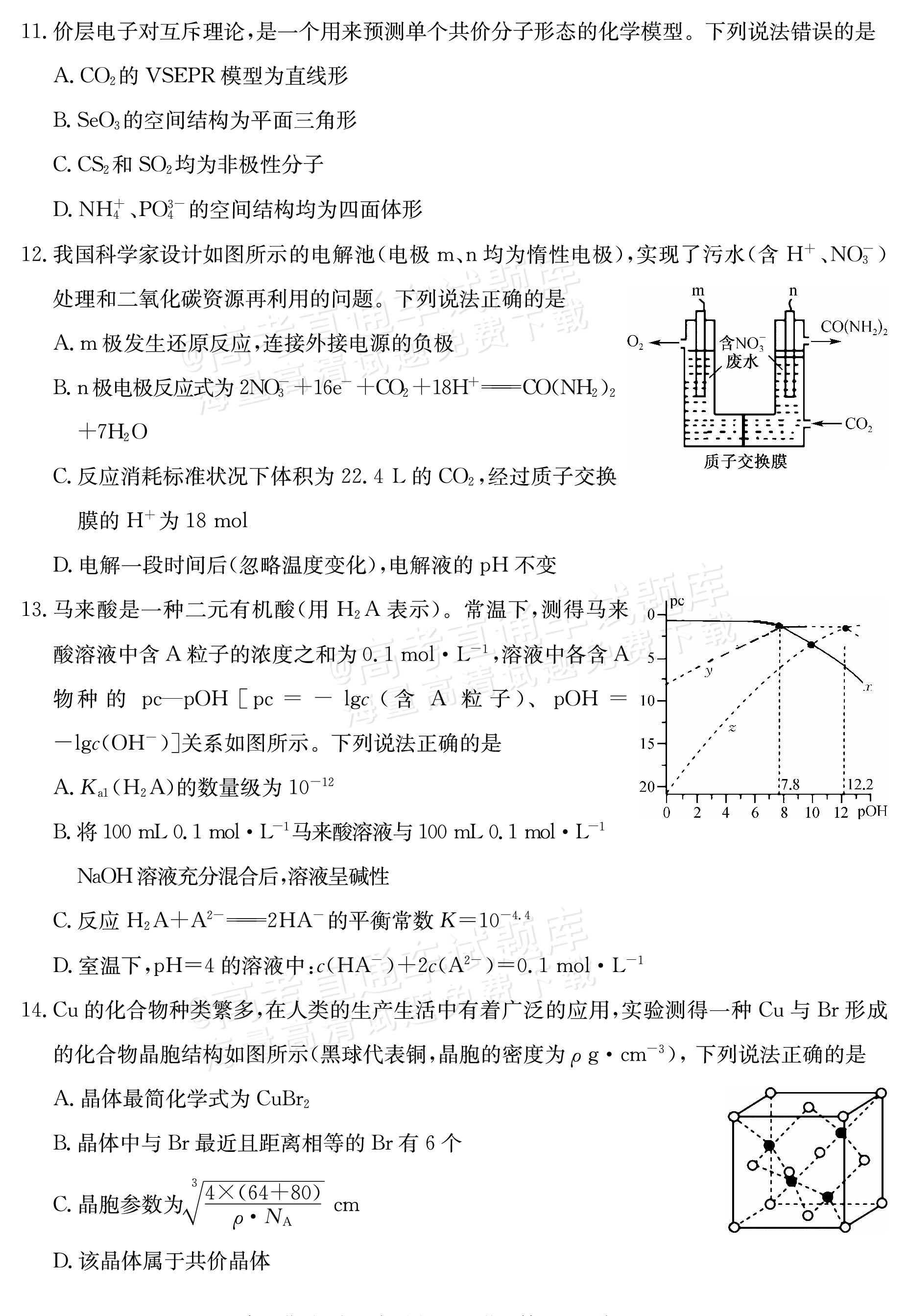2025山西三晋名校联盟全省高三期末质量检测（25-L-510C）化学试题及参考答案 第4页