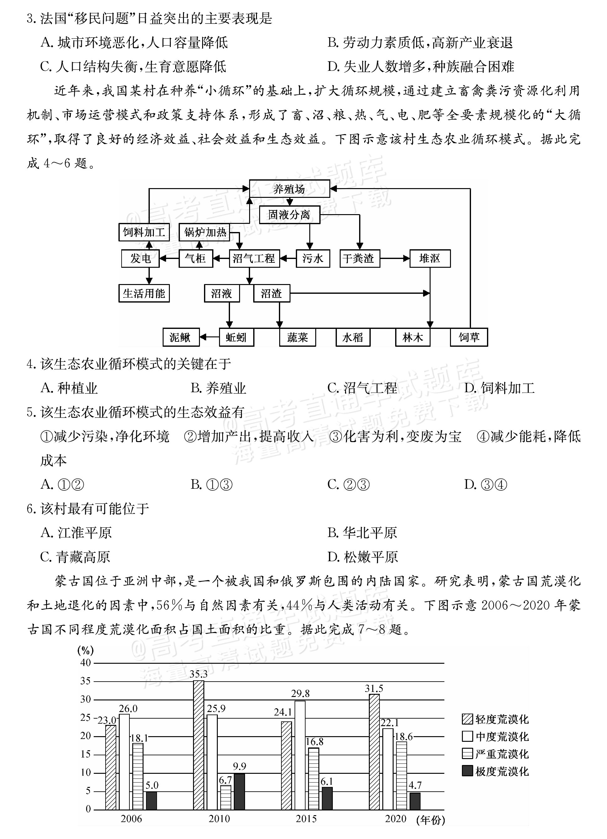 2025山西三晋名校联盟全省高三期末质量检测（25-L-510C）地理试题及参考答案 第2页
