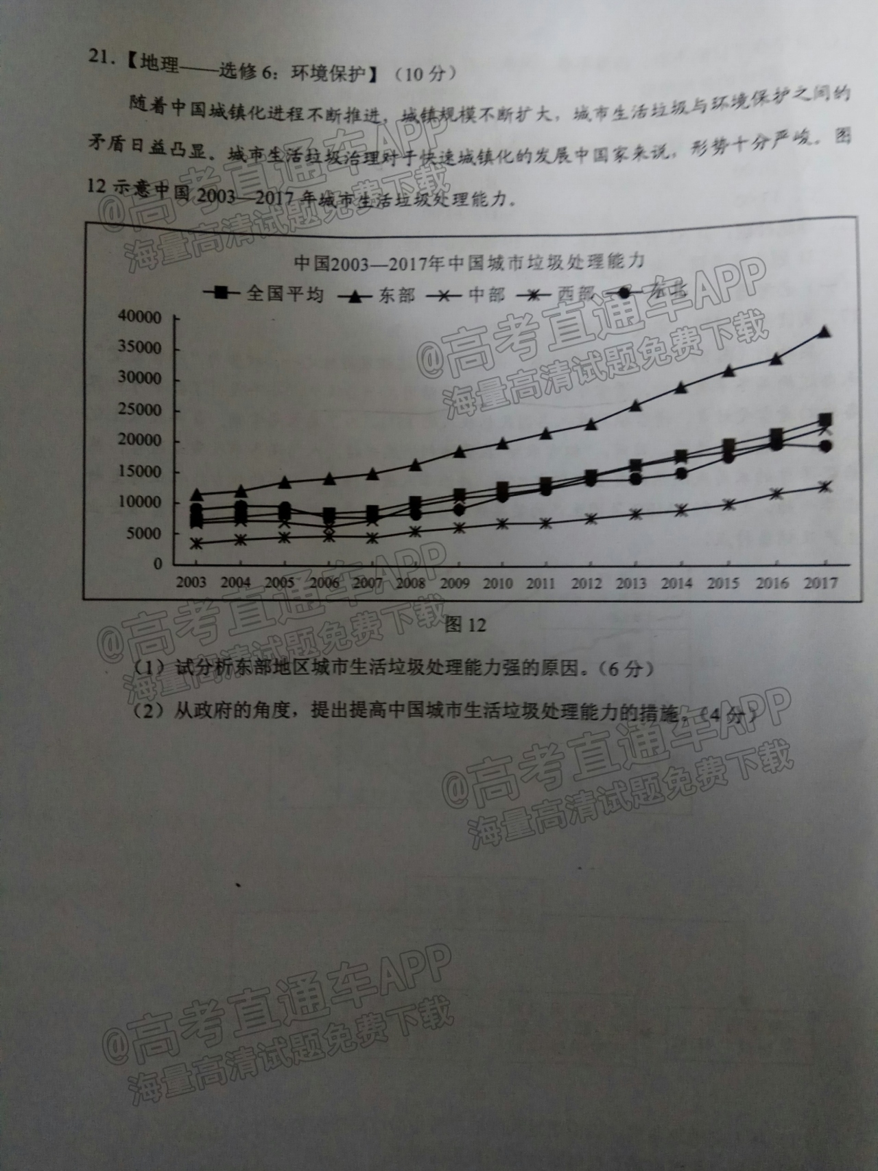 2022永州一模地理试题及参考答案 第8页