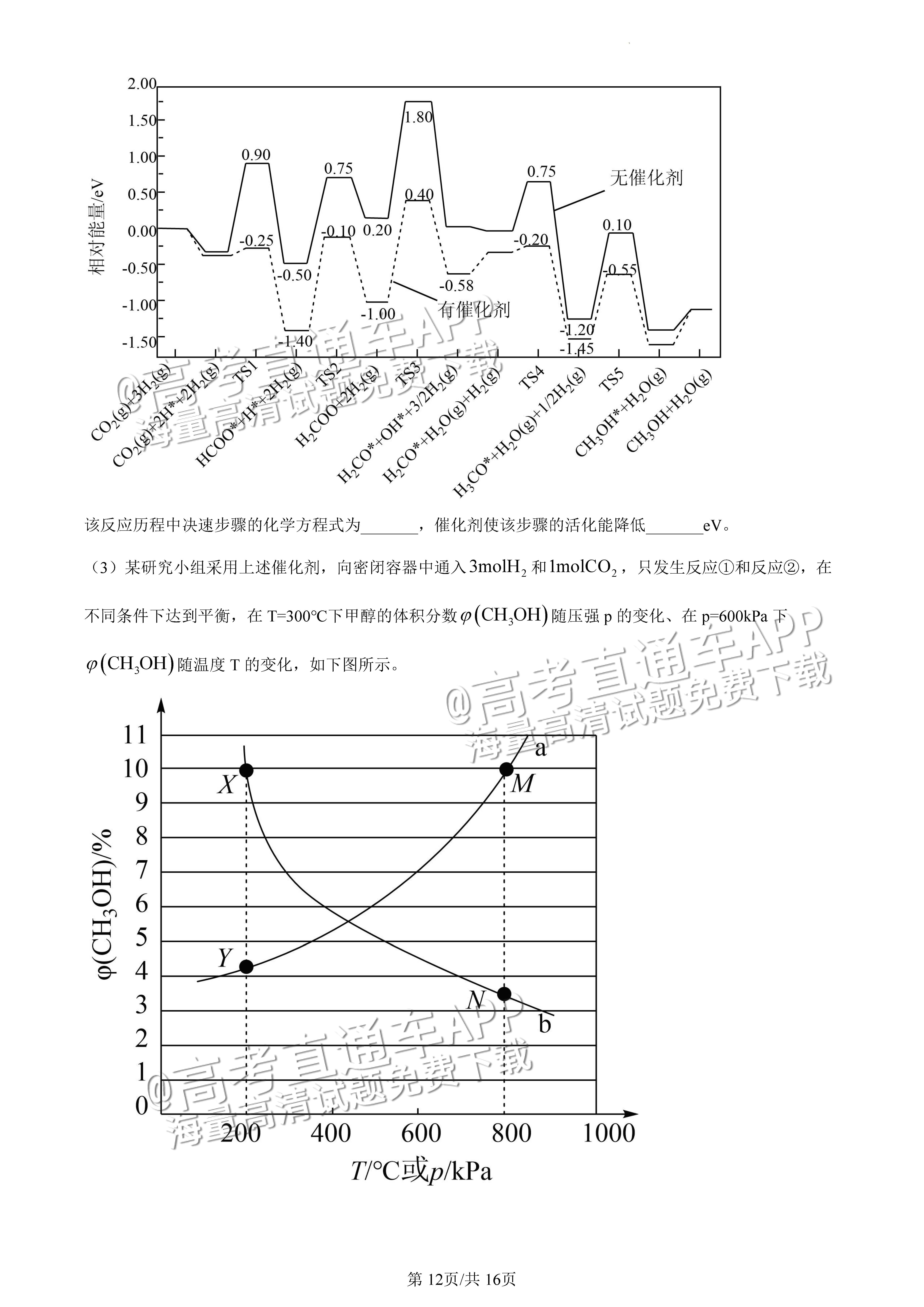 2022广东一模化学试题及参考答案 第12页