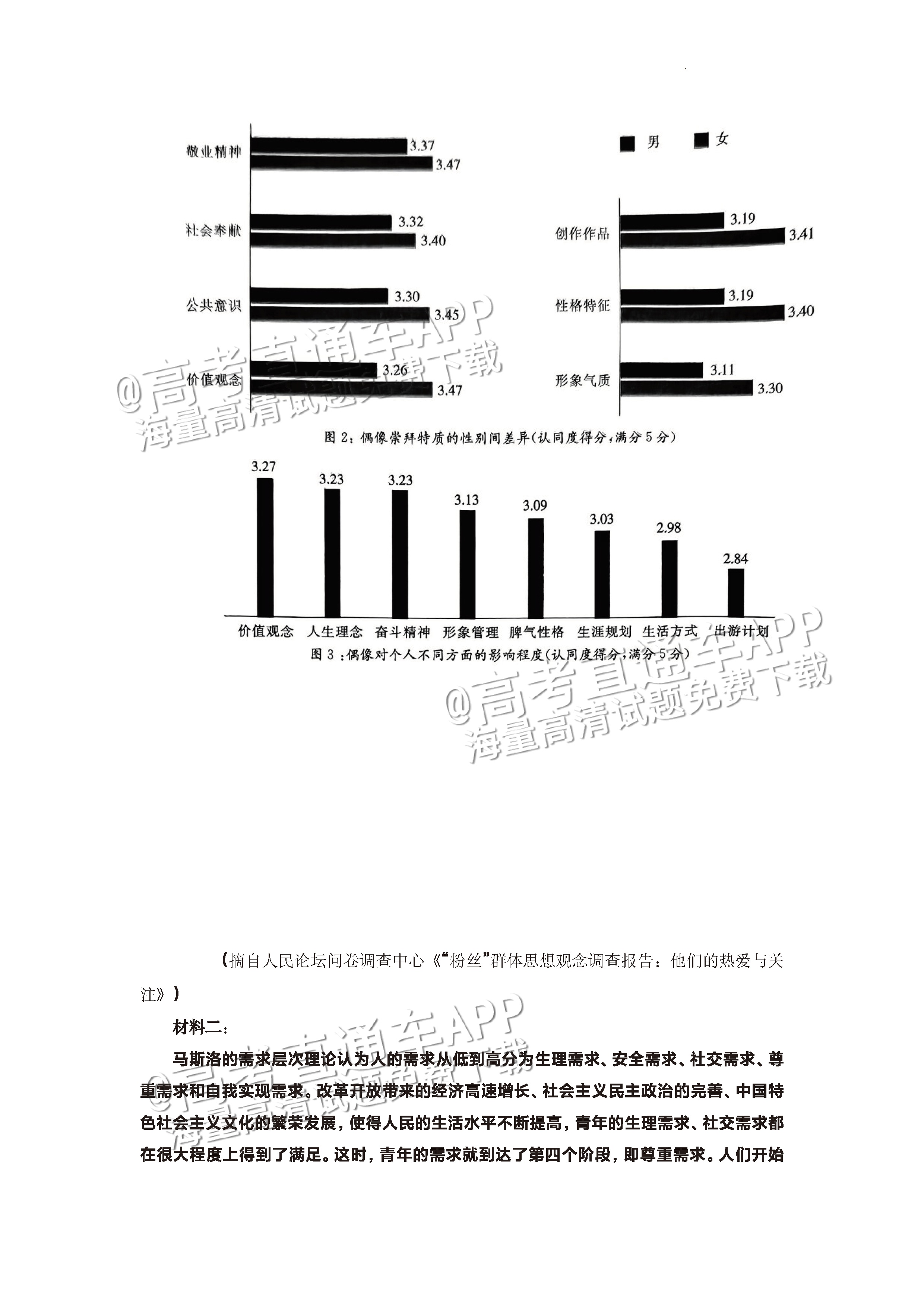 2023河南高三5月大联考（全真模拟6001C）语文试题及参考答案 第4页