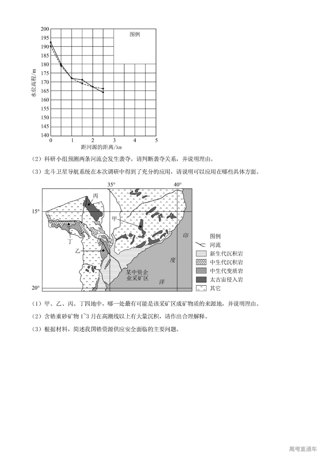 2023湖南高考（新高考Ⅰ卷）地理真题及参考答案 第7页