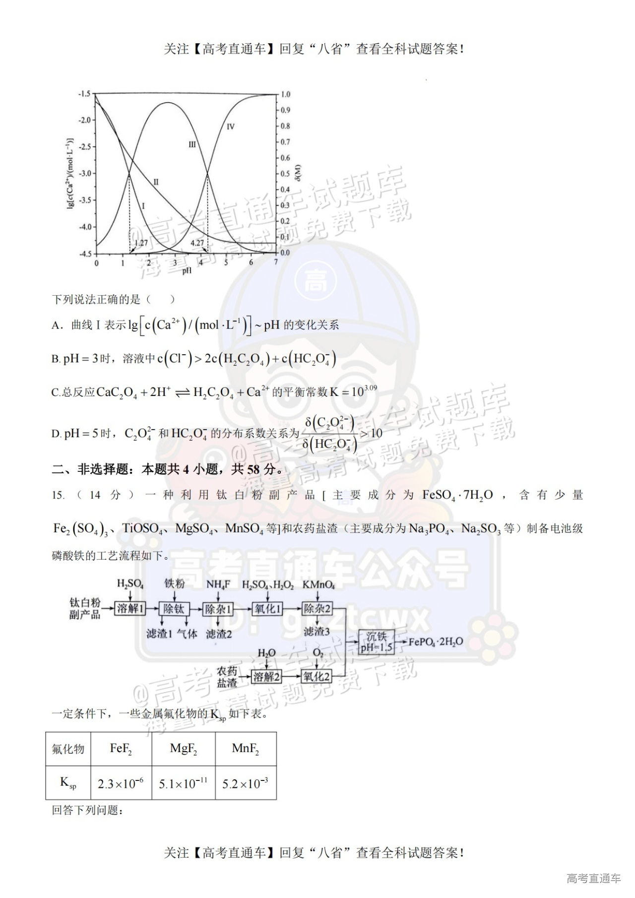 2025【八省联考四川卷】全国新高考适应性演练化学试题及参考答案 第46页