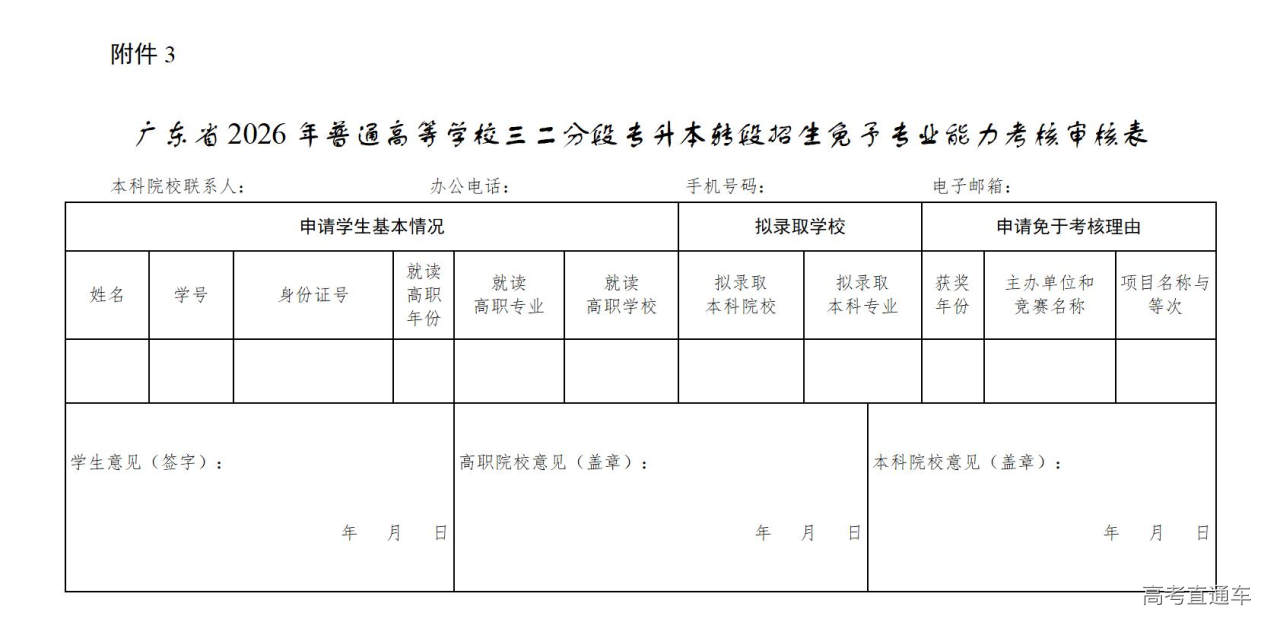 1767000600122867.jpg 附件3.广东省2026年普通高等学校三二分段专升本转段招生免予专业能力考核审核表_01.jpg