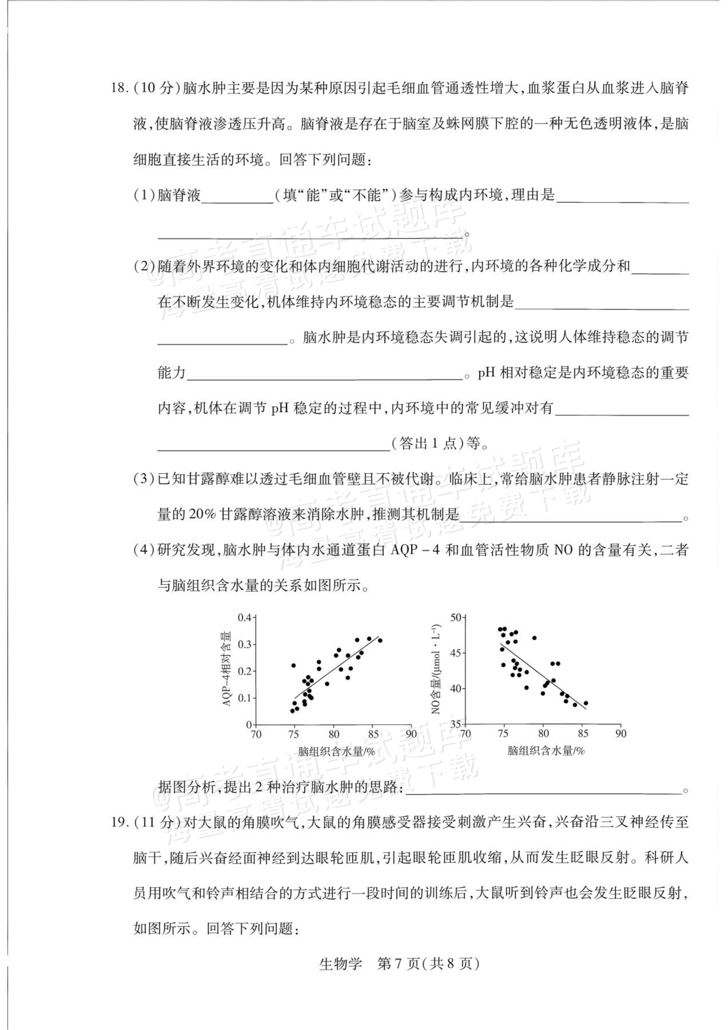 2027安徽省县中联盟高二10月联考生物试题及参考答案 第15页