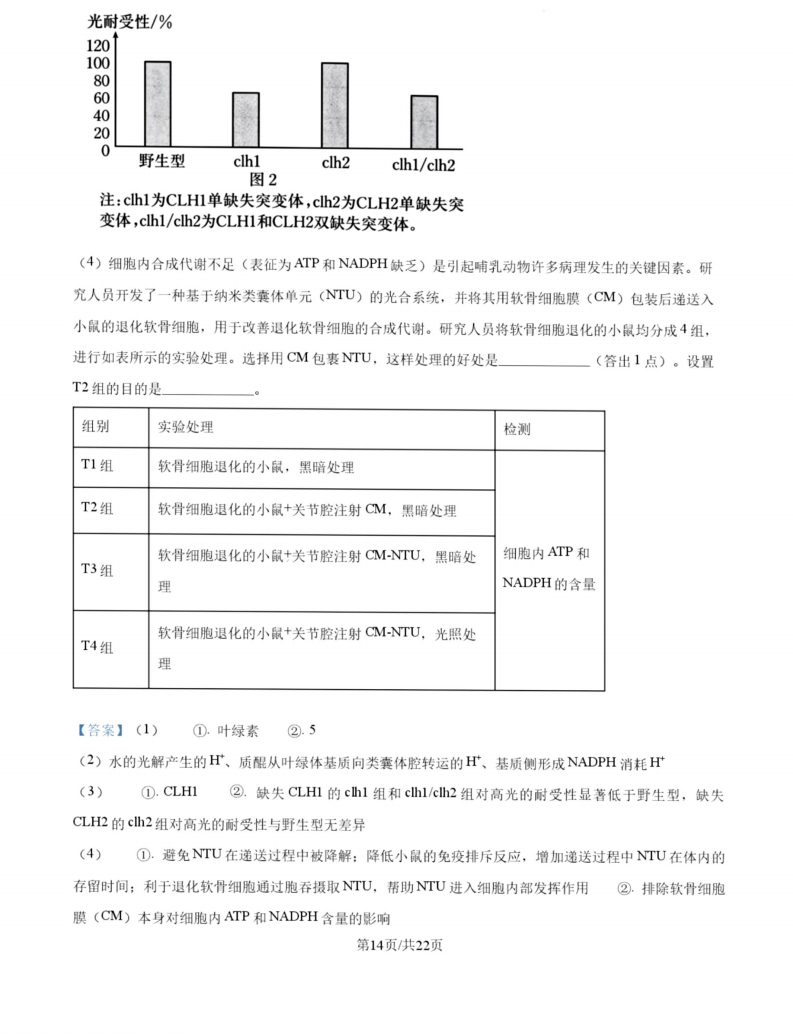 2027广东高三10月大联考（27-08-43C）生物试题及参考答案 答案 第14页